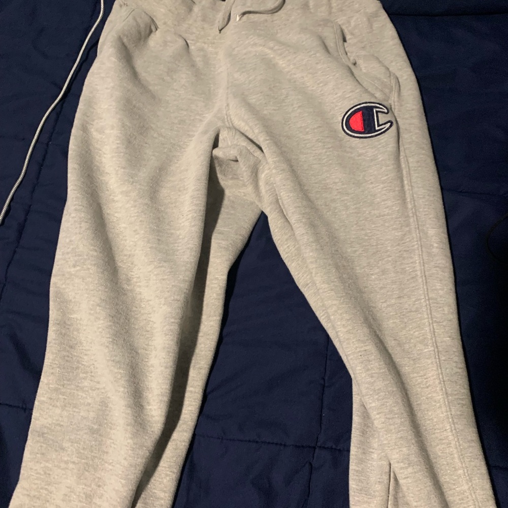 Mens champion grey sweatpants